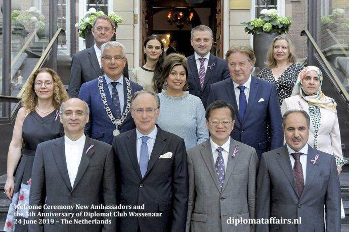 Diplomat Club Wassenaar celebrating their 11th Welcome Ceremony for newly arrived Ambassadors and their 5th Anniversary